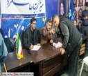 حضور مدیرکل منابع طبیعی استان مازندران و هئیت همراه در میز ارتباطات مردمی تجمعات شبانه در میدان امام حسین(ع) ساری
