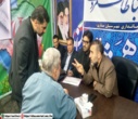 حضور مدیرکل منابع طبیعی استان مازندران و هئیت همراه در میز ارتباطات مردمی تجمعات شبانه در میدان امام حسین(ع) ساری
