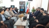 دیدار سید محسن موسوی تاکامی با فرماندار، رئیس دادگستری و دادستان شهرستان بهشهر