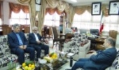 دیدار مهندس سید محسن موسوی تاکامی مدیرکل منابع طبیعی و آبخیزداری مازندران- ساری با مهندس اسد فرماندار جویبار