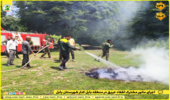 اجرای مانور اطفا حریق در منطقه بابلکنار شهرستان بابل 