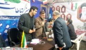 حضور مدیرکل منابع طبیعی استان مازندران و هئیت همراه در میز ارتباطات مردمی تجمعات شبانه در میدان امام حسین(ع) ساری