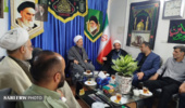 دیدار مسئول حوزه نمایندگی ولی فقیه در اداره کل منابع طبیعی و آبخیزداری مازندران- ساری با امام جمعه شهرستان میاندورود