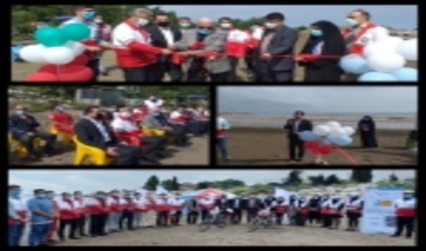 حضور اداره کل منابع طبیعی و آبخیزداری مازندران ساری در مراسم افتتاحیه طرح سحاب جمعیت هلال احمر در هفته هلال احمر 