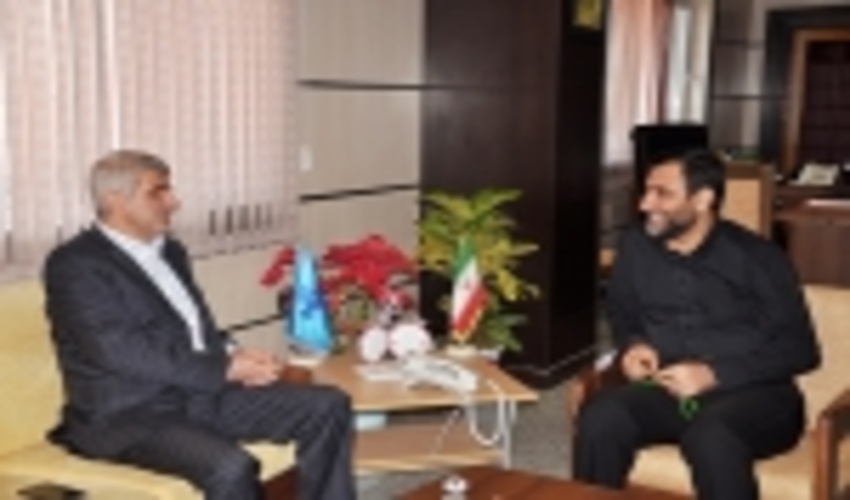 دیدار مهندس سید محسن موسوی تاکامی مدیرکل منابع طبیعی و آبخیزداری مازندران- ساری با دکتر هادی ابراهیمی مدیرکل صدا و سیمای مرکز مازندران