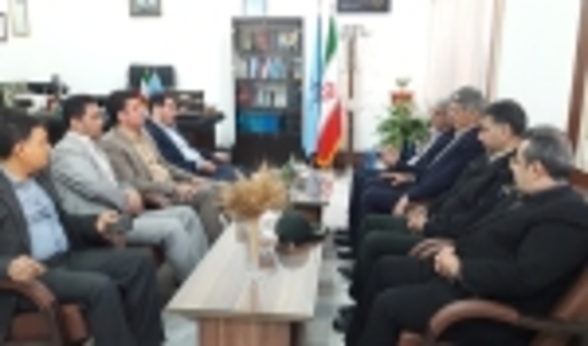 دیدار سید محسن موسوی تاکامی با فرماندار، رئیس دادگستری و دادستان شهرستان بهشهر