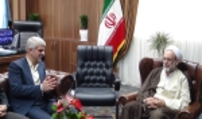 دیدار موسوی تاکامی با حضرت حجت الاسلام و المسلمین اکبری رئیس کل دادگستری استان مازندران