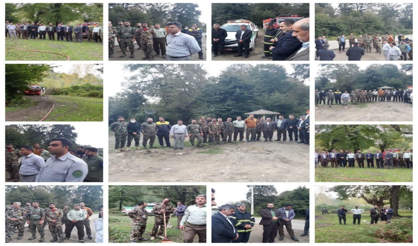 مانور اطفاء حریق و دوره آموزشی  پیشگیری و اطفاء حریق  در شهرستان های سوادکوه و بابل 