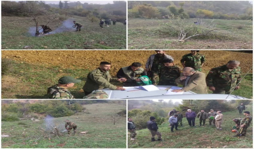 خلع ید و قلع و  قمع  ۱۸۶۰۰ مترمربع در حوزه استحفاظی شهرستان گلوگاه 