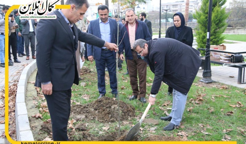 برگزاری آیین نهالکاری به مناسبت سالگرد حماسه مردمی ششم بهمن آمل