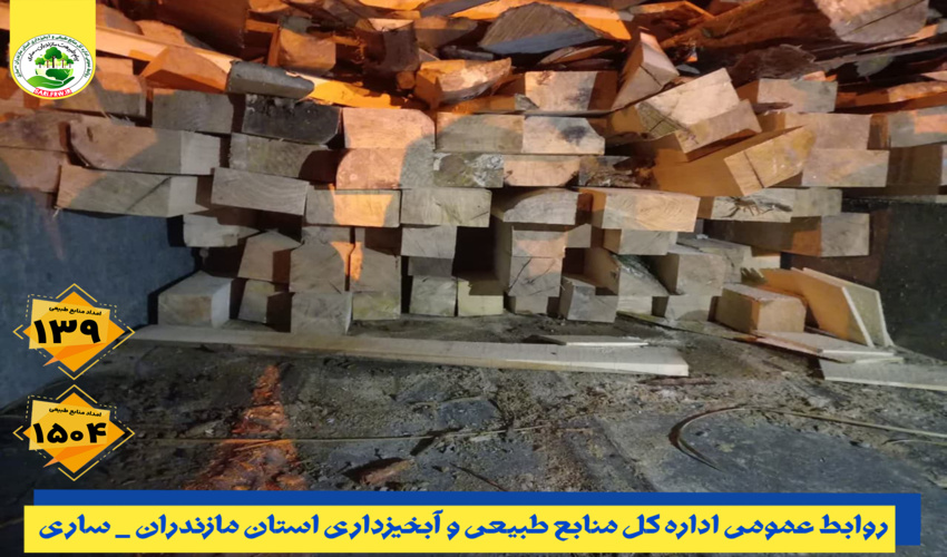کشف و ضبط چوب آلات قاچاق جنگلی در شهرستان نکا 