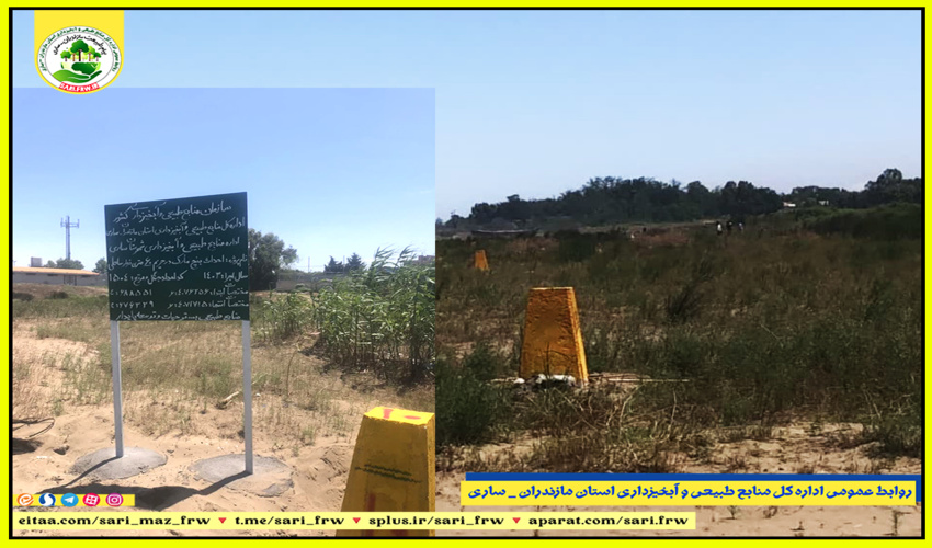 ایجاد کمربند حفاظتی در نوار ساحلی فرح آباد شهرستان ساری 