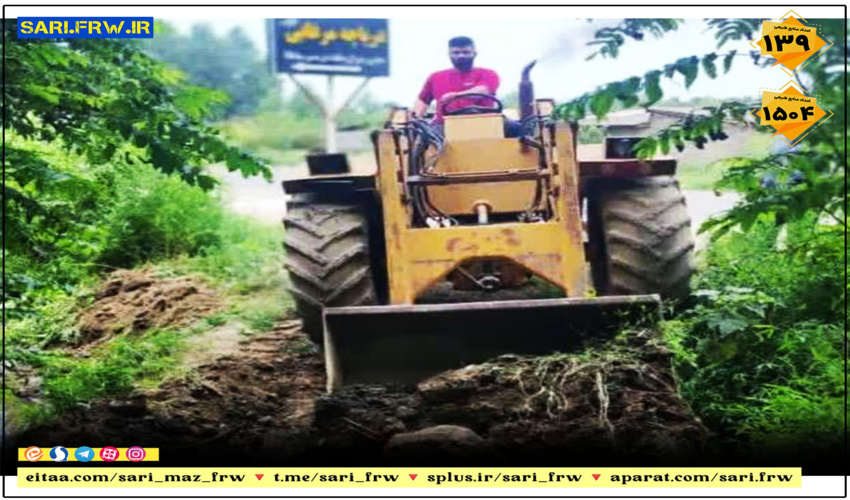 مسدود سازی مسیر ورودی به جنگل زاغ کتی محدوده پارک جنگلی شهرستان نور 