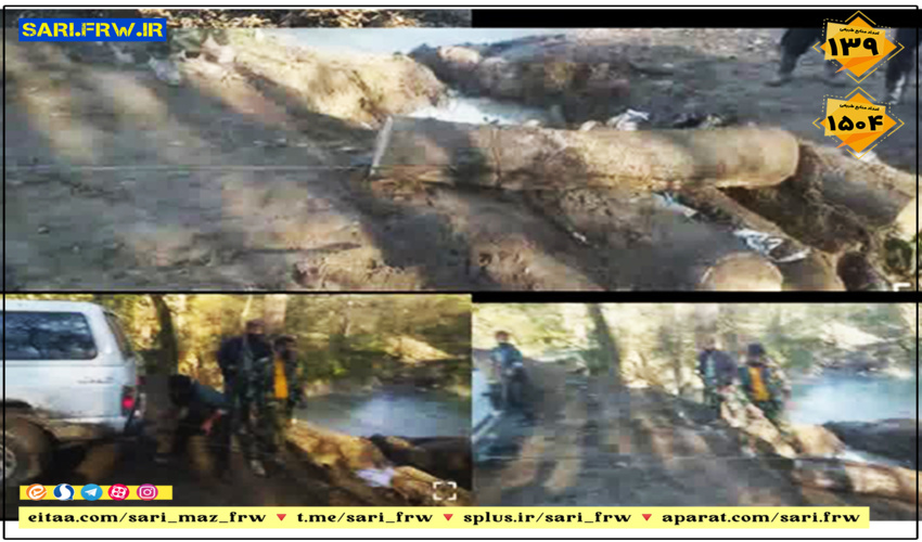 انسداد مجدد راه های فرعی منتهی به جنگل ایزدشهر با حفر کانال حفاظتی 