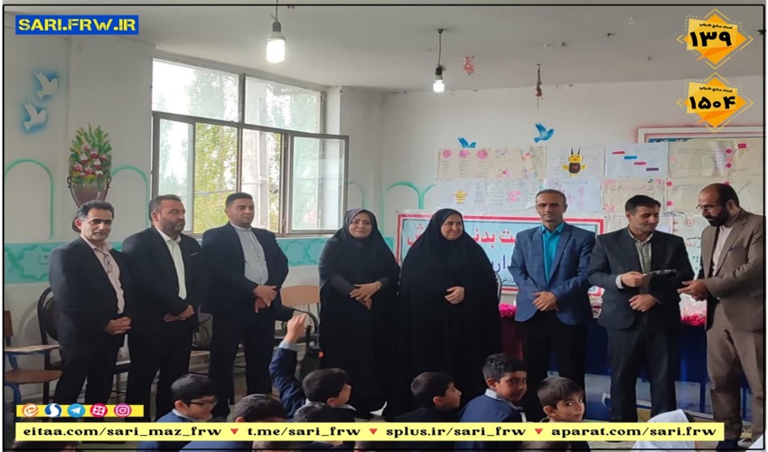 مراسم نهالکاری در مدرسه  حضرت رقیه بورخیل شیرگاه برگزار گردید
