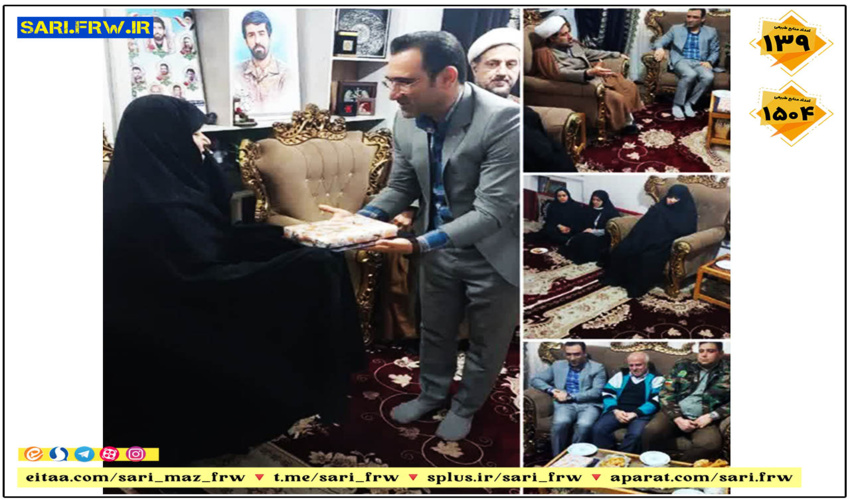دیدار با مادر شهید والامقام عبدالرحیم فیروز آبادی در شهرستان نکا 