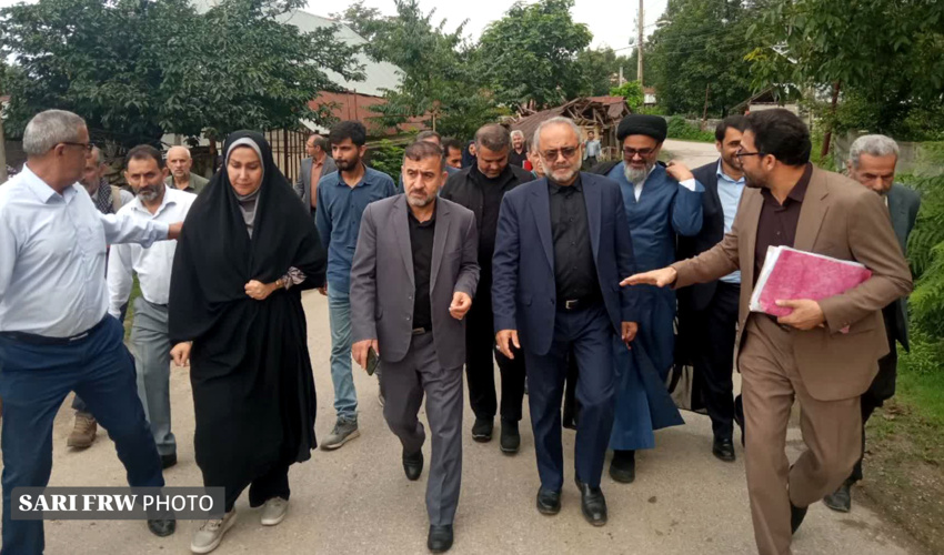 بازدید میدانی مدیرکل منابع طبیعی مازندران در معیت دادستان مرکز استان از روستاهای سوادکوه شمالی جهت رسیدگی به تداخلات اراضی